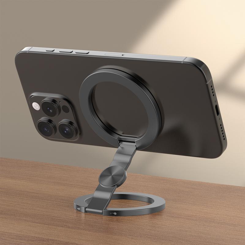 

Двусторонний магнитный держатель для телефона 360° Вращение Тройной складной кронштейн Автомобильный держатель для телефона Магнитный захват для iPhone 16 Смартфона