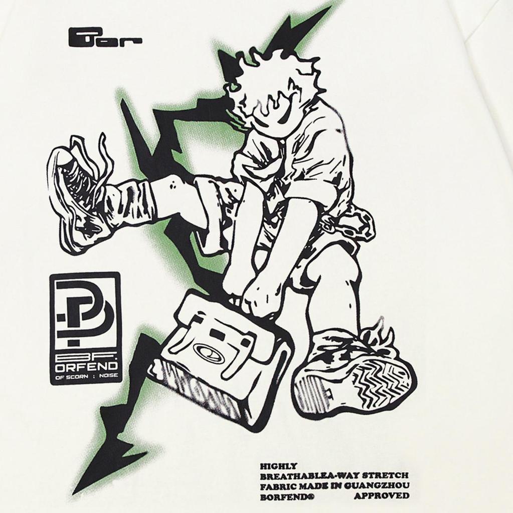 2024 Streetwear Cartoon Boy Graphic Tricou unisex Tricou din bumbac Tricou unisex Tricou Vară Tricou cu mâneci scurte