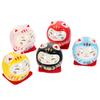 NUOLUX Daruma Lucky Cat Daruma Figurine Ceramic Ornament 5 Pieces 5 Colors Lucky Charm Mini Daruma Japanese Style Interior Stylish Cute Car Ornament