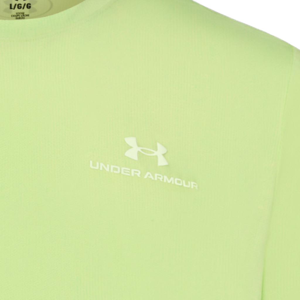 Under Armour Vanish Energy Printed Solid Color Training Simple Breathable Casual Fitness Short Sleeve T-Shirt Men tops Faded-Green 6009761-391