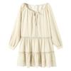 TonLion Women's Lace Panel A-Line Dress