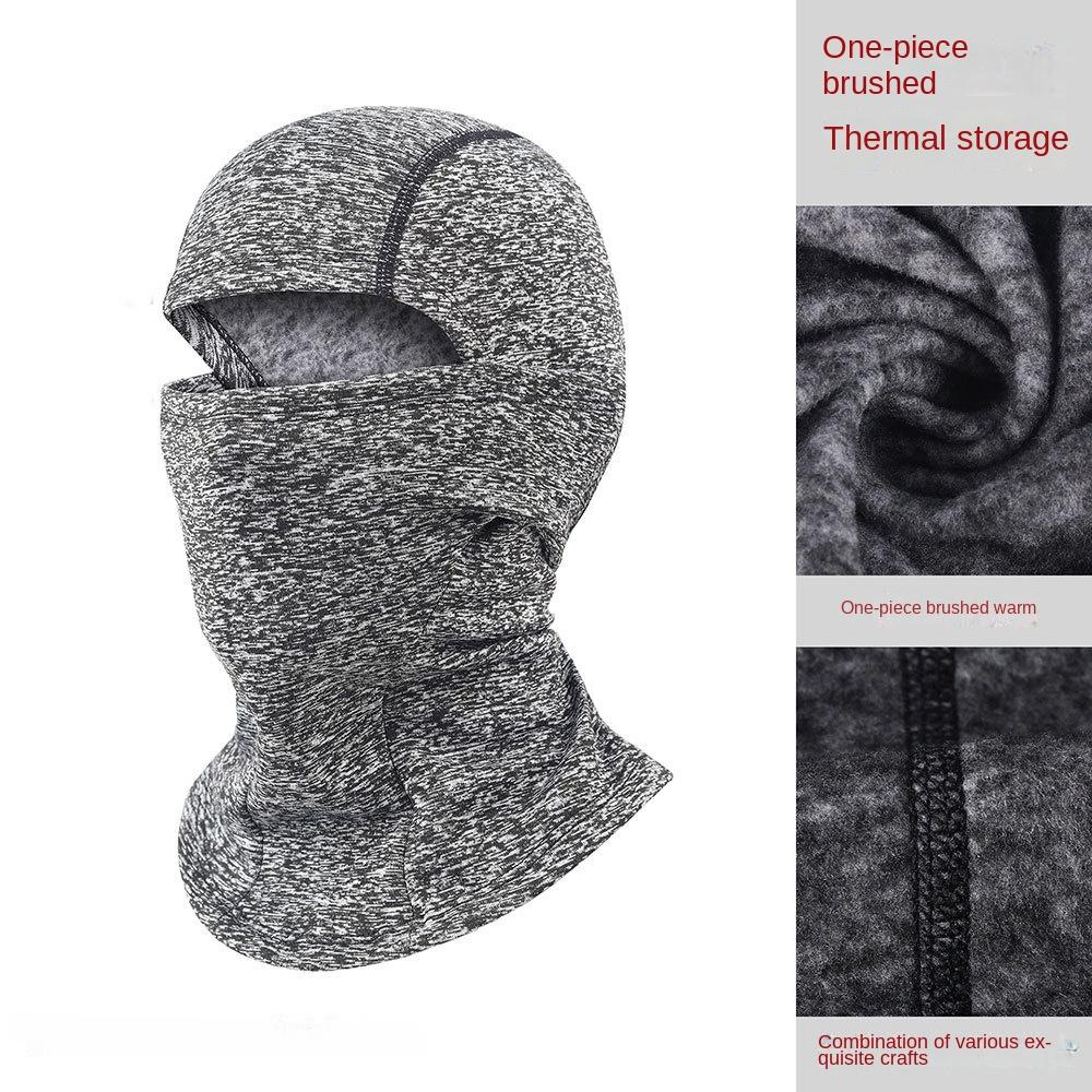 Warm Cycling Mask Motorcycle Mask Helmet Head Cover Balaclava With Fleece Windproof Neck Cover Cold Ski Mask Winter