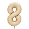 32/40Inch Cream Color Number Balloons 1-9 Large Digital Foil Helium Ball Girl Kids Adult Happy Birthday Party Decoration Wedding