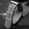 Ribbed Nylon Watch Band 18mm 20mm 22mm Comfortable Watch Straps Military Watch Strap for Omega Bund Bands Men Women Watchbands