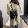 Trendy Women's Black Chain Backpack Stylish Casual Travel Bag For Everyday Use