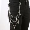 Y2K Shiny Star Waist Chain: Multi-layer Pants Chain with Unique Design for Trendy Girls