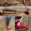 4Pcs Rubber Step Ladder Feet Cover Ladder Leg Cover Ladder Pads Rubber Foot Pad Foot Protector Replacement Accessories