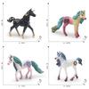 Fantasy Magical Unicorn Figurine Collection With Realistic Details In Colors Vibrant