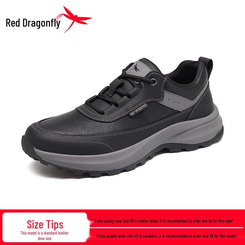 Red Dragonfly Men s Non-slip Waterproof Outdoor Sports Shoes - Black 38 чёрный