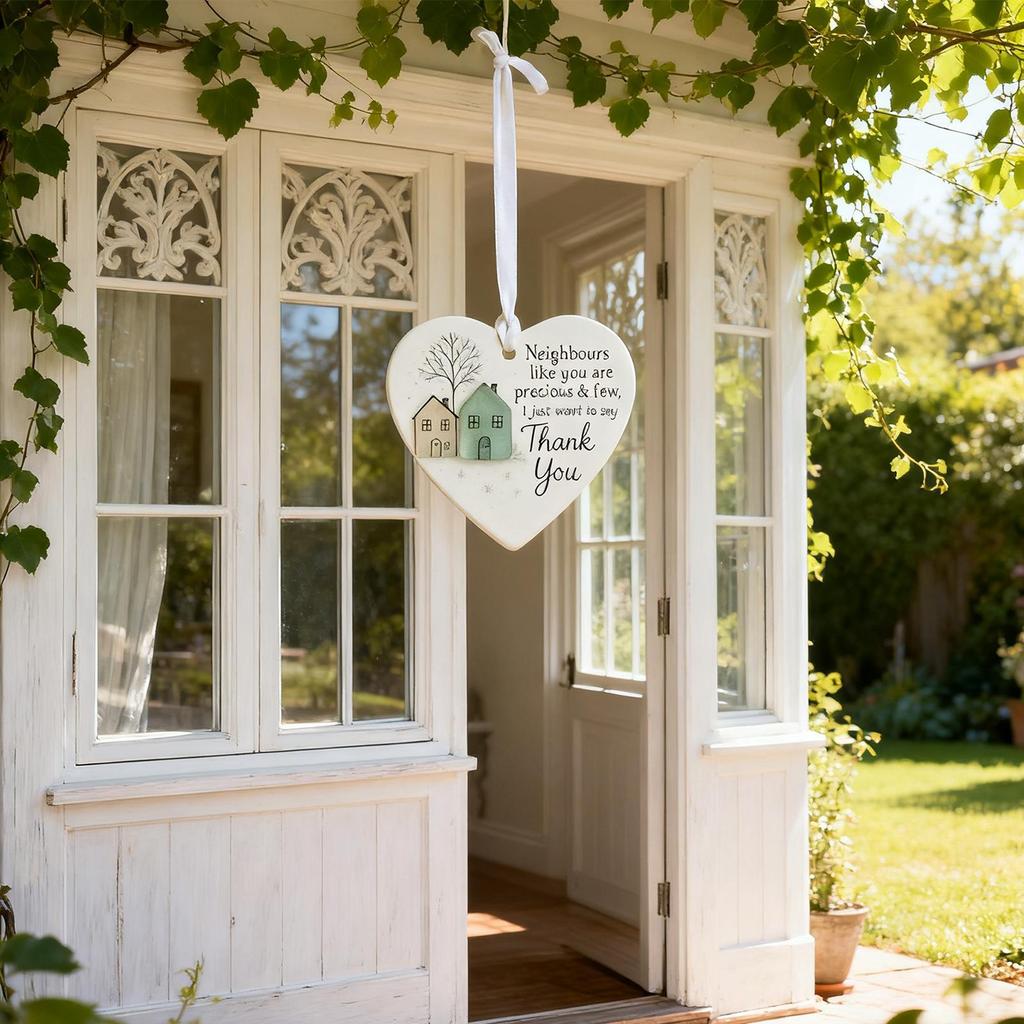 Weihnachtsbaumschmuck Nachbarn Dankeschön Wertschätzung Gastgeschenke 2D Acryl Ornament Geschenke Weihnachtsbaum Fenster Tür Deko