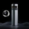 Titanium Thermos For Tea and Water With Separate Tea Infuser Smart Led Temperature Display Titanium Water Bottle Teaware 520ML
