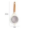 Wooden Handle Sieve Stainless Steel Fine Mesh Flour Sifter Colander Sugar Cocoa Matcha Powder Flour Colander Hand-held