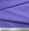 Soimoi Purple Japan Crepe Satin Fabric Flower Geometric Print Fabric by the metre 42 Inch
