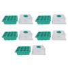 12 Cells Plant Germination Tray Kit Plant Starter Tray with 8 LED Grow Lights for Indoor Gardening