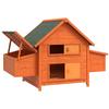 Wooden Chicken Coop with Waterproof Roof, Prefabricated Outdoor Chicken Coop, 160x98.5x107cm