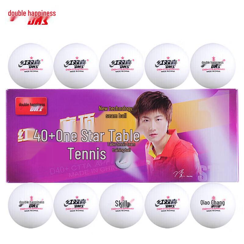 DHS 1-Star Sai Ding 40+ Table Tennis Balls (10-pack)