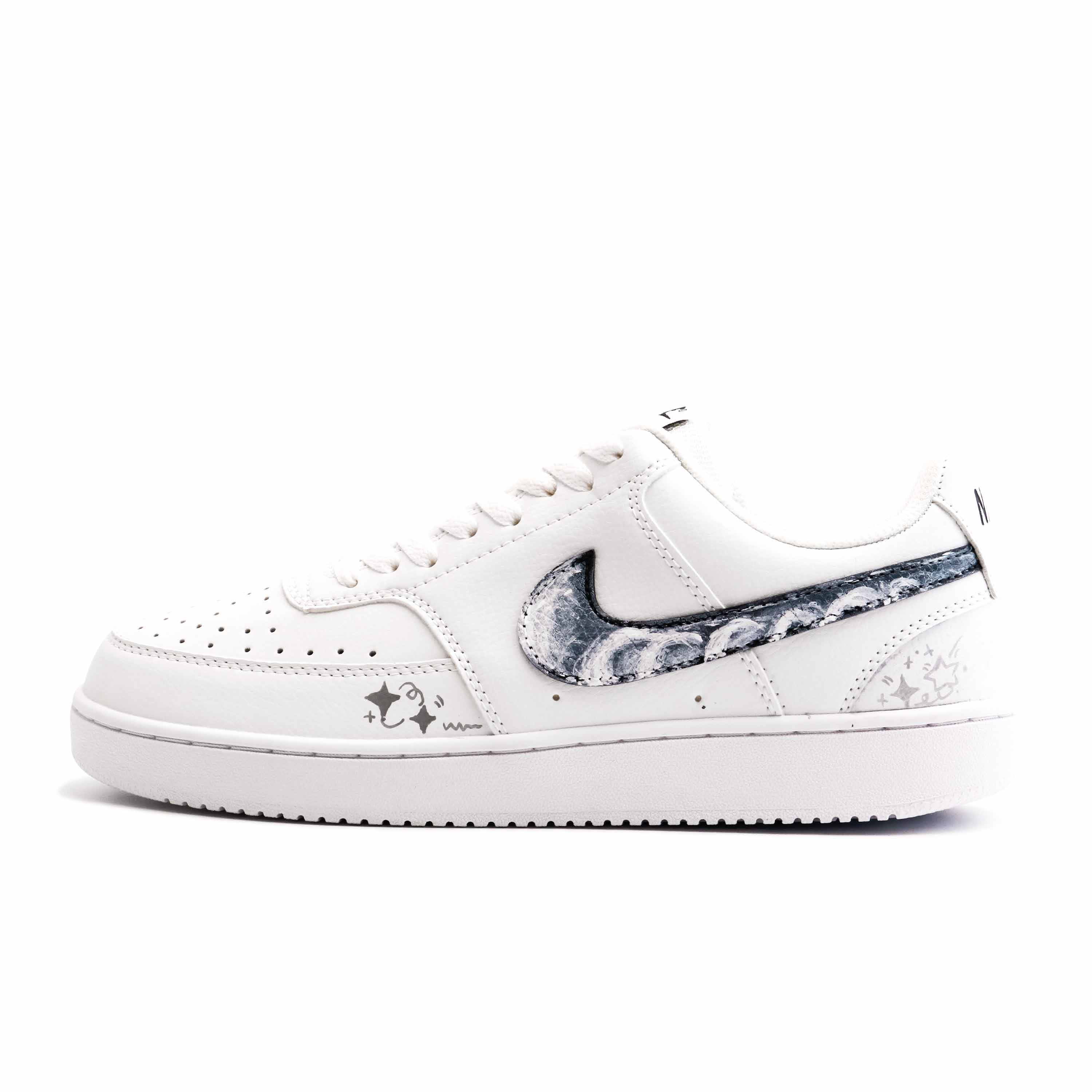 

Nike Court Vision 1 Star Moon Silver Wing Cushioning, Wear Resistant Low top Skateboard Shoes Unisex White DH2987-101(team-1331) 35.5