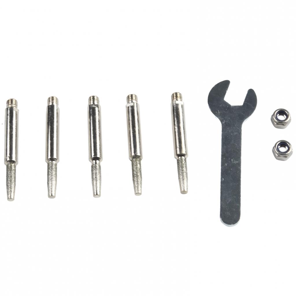 Schleifkopfschlüssel Silber 4 4,8 5,5mm Kettensägen-Schärfer Zylindrischer Fräser
