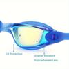 Regulowane okulary Profesjonalne okulary pływackie Anti-Fog UV Protect Wodoodporne silikonowe lustrzane okulary do nurkowania