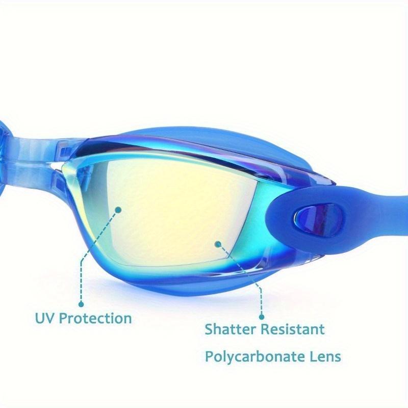 Regulowane okulary Profesjonalne okulary pływackie Anti-Fog UV Protect Wodoodporne silikonowe lustrzane okulary do nurkowania