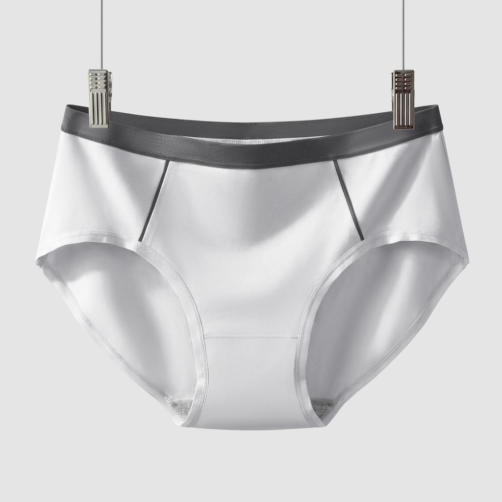 Women's Spring Summer Grade 7A Anti Bacterial Cotton Comfortable Breathable Mid Waist Briefs