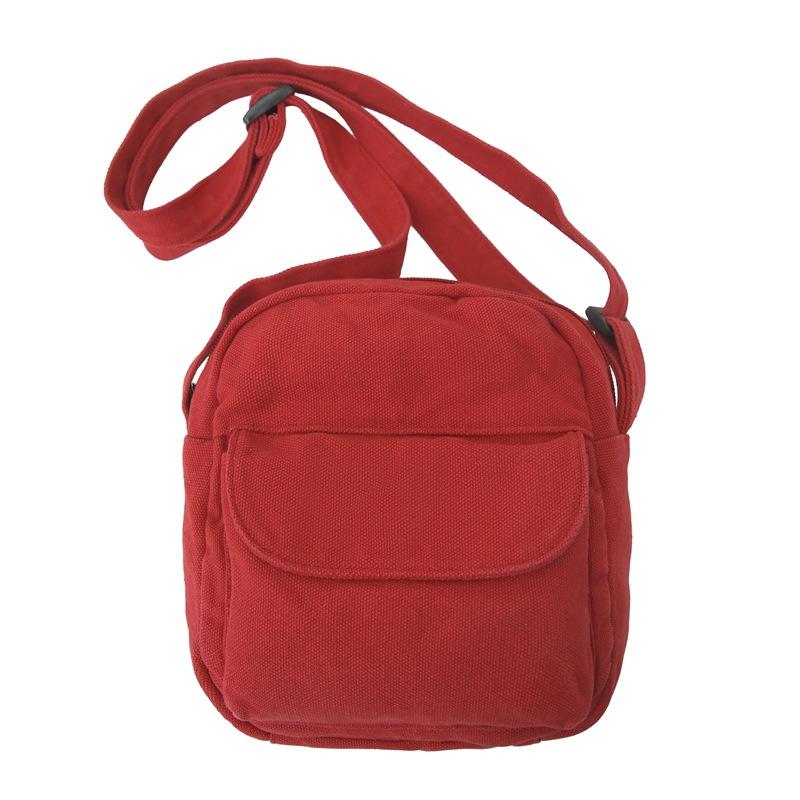 Handytasche Einfarbig Umhängetasche Canvas-Tasche Damen Schultertasche Kleine Tasche
