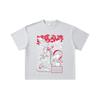 260 GSM Double Yarn 32 Count 100% Cotton Baki V3 Print Unisex Heavy Cotton T Shirt