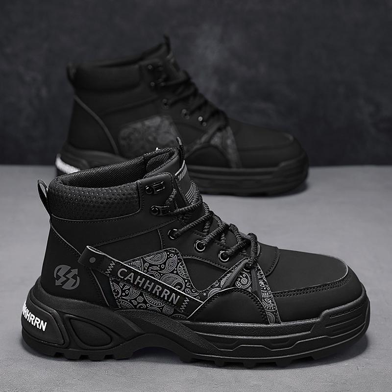 Fashion CYYTL Mens Boots Ankle Cowboy Combat Winter Tactical Leather Motorcycle Chelsea Casual Shoes Work Outdoor Hiking Designer Luxury