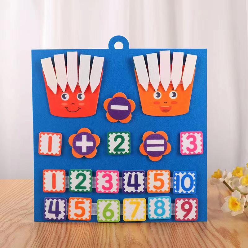Cross-Border Felt Math Board for Addition and Subtraction - Early Learning Toy for Children