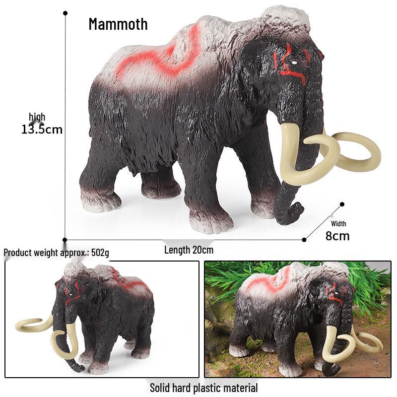 Wildlife Elephant Simulation Toy: African & Asian Elephant Model for Children