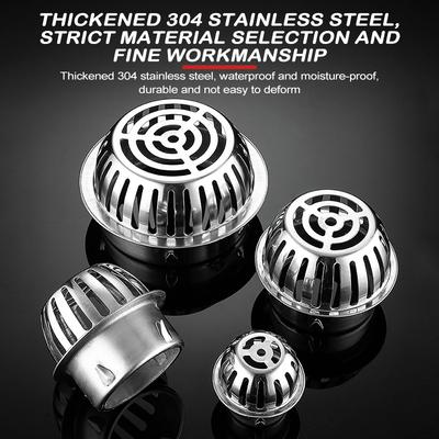 Rännskydd Sil Rostfritt Stål Diskho Anti-igensättning Skräpsamlare Tillbehör Takavloppsrör Avloppsfilter för Löv