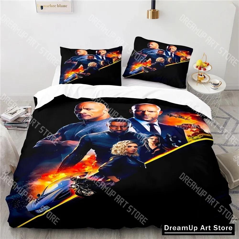 3D Printed Fast and Furious Love Child Duvet Cover Set HD Comforter Cover Bedclothes for Kids Bedding Sets Bedroom Decor
