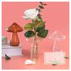 Colourful Mushroom Vase Plant Glass Plant  Bud Vase Decoration Garden Glass Aromatherapy Vase Living Room Desktop Combination
