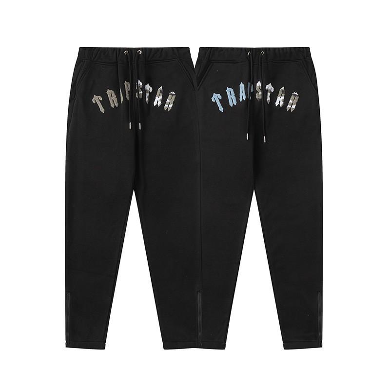 Mens Oversized Gradient Letter Embroidered Hooded Sweatshirt Set Streetwear Casual Tracksuit