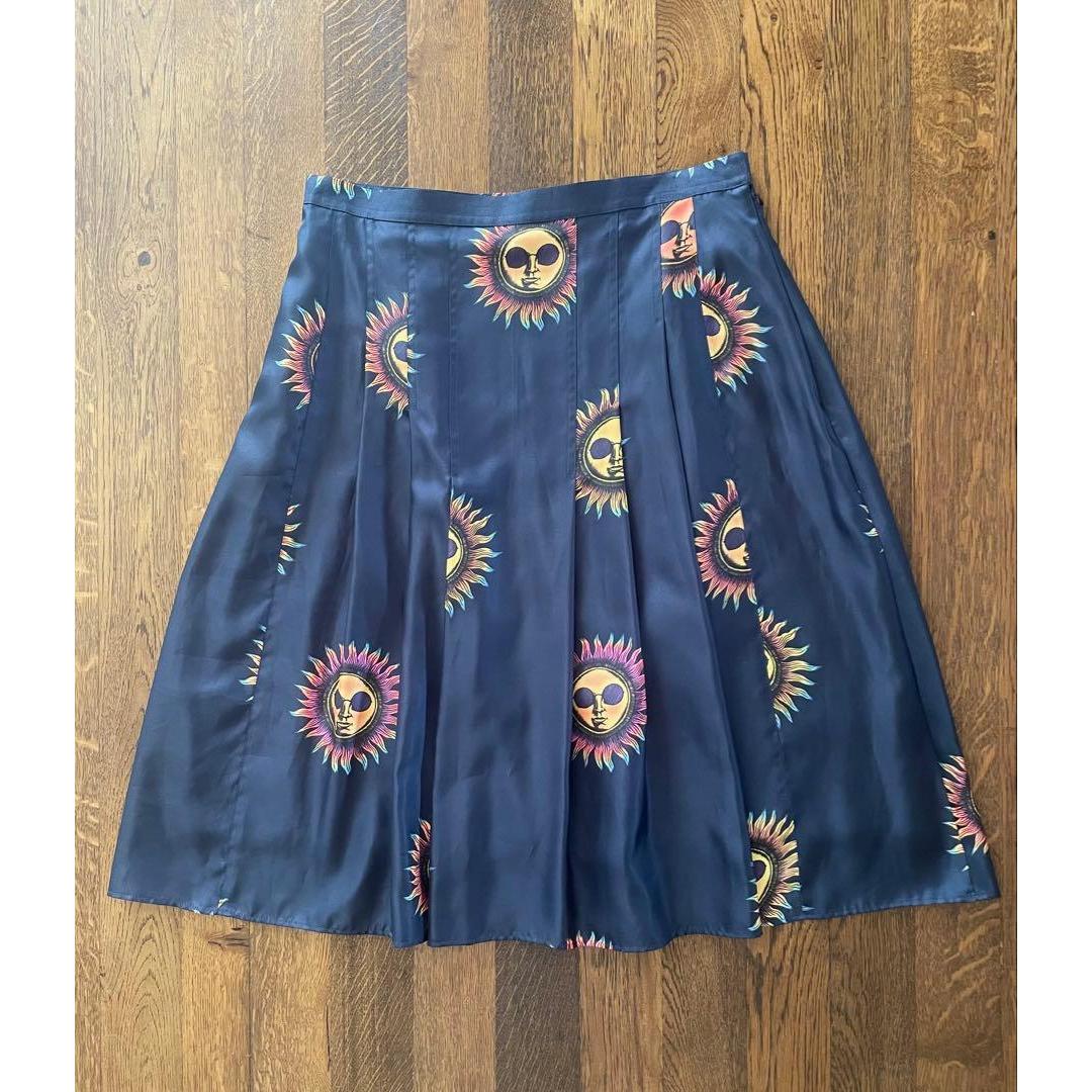 Used Paul Smith flared skirt with sun print