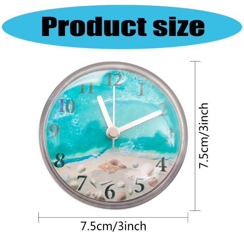 Digital Shower Clock Waterproof Wall Clock Suction Cup Bathroom Clock Suction Cup Wall Clock for Shower Washroom Kitchen