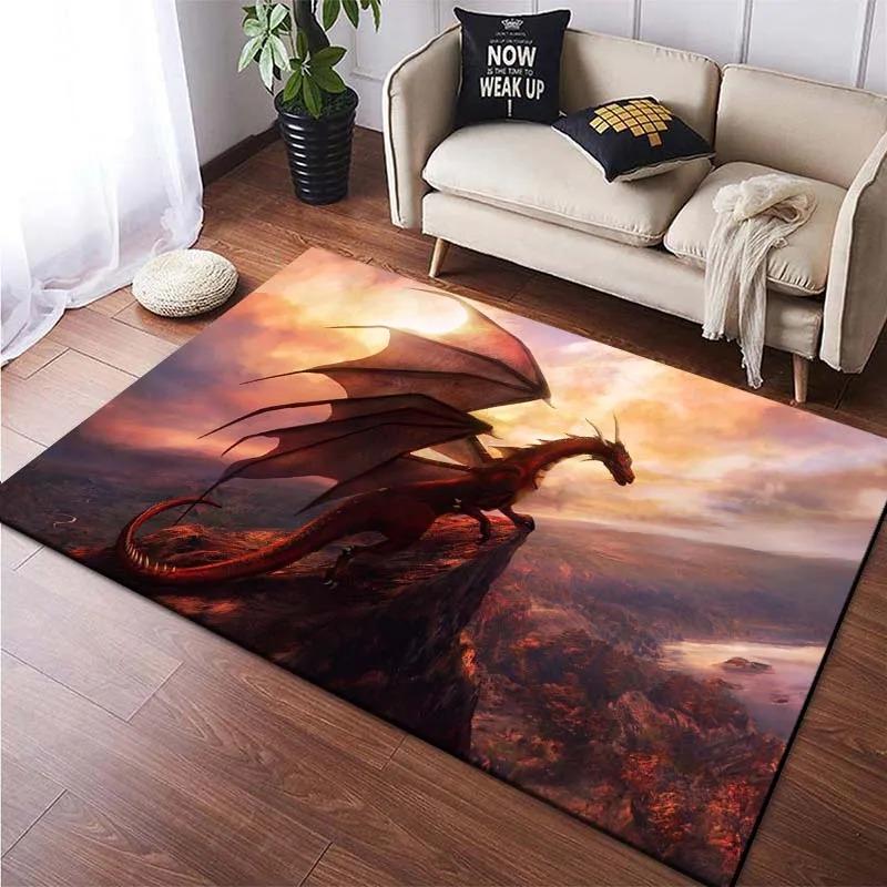 Fire-breathing Dragon Floor Mats Door Decoration Home Living Room Floor Mats