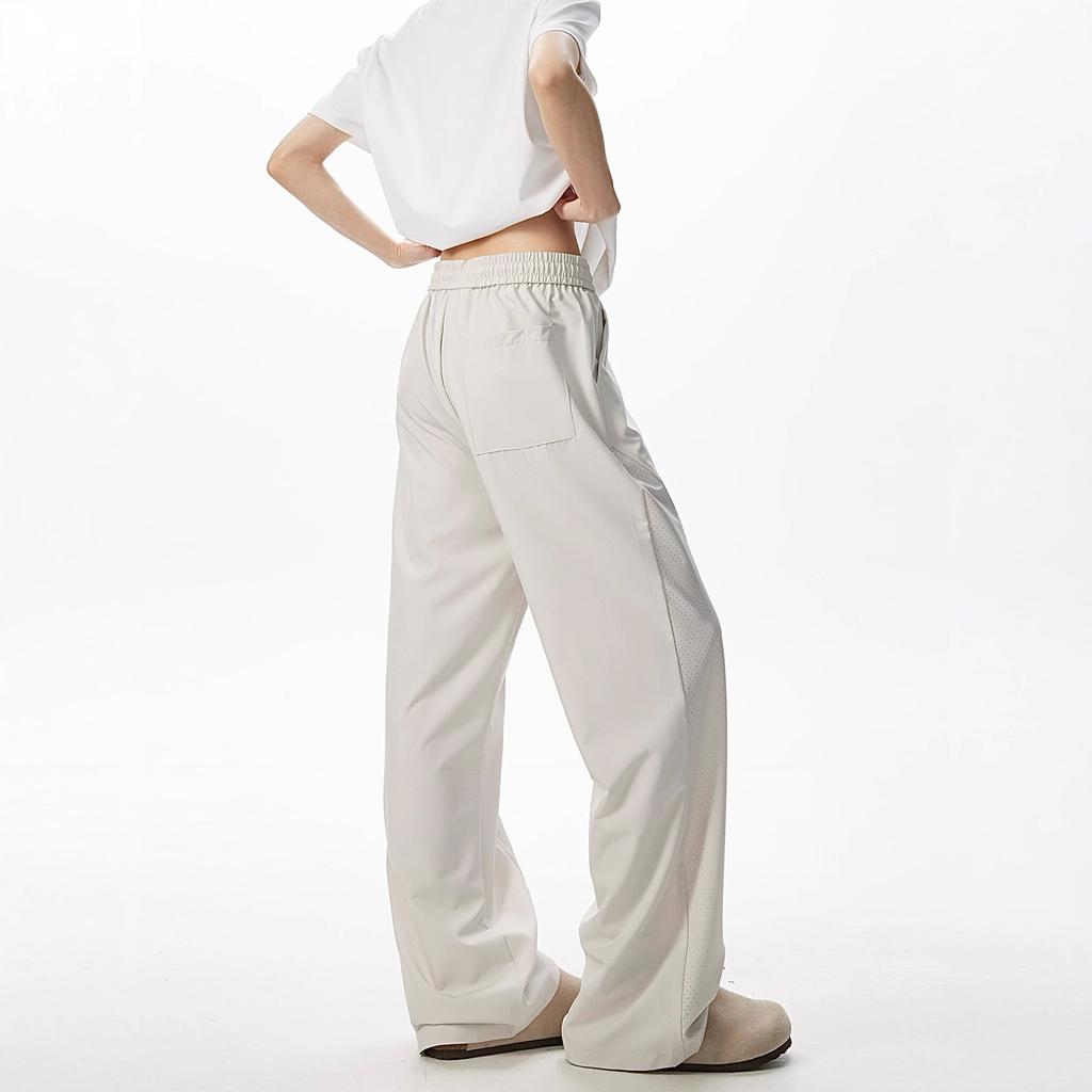 Mesh breathable ice silk scimitar pants men's summer American light and cool sports casual pants drape versatile and slightly pulled pants
