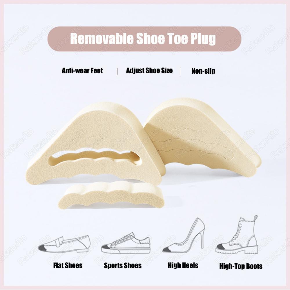 8pcs Forefoot Insert Pads Toe Plug Soft Sponge for High Heels Pain Relief Reduce Shoe Size Filler for Too Big Shoes Accessories