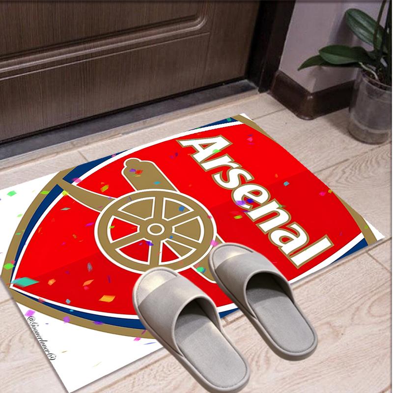 Arsenal F.C Pattern Rug, Indoor/Outdoor Mat, for Picnic, Gameroom, Bedroom, Office, Living Room, Home Decor Carpet, Birthday Gift