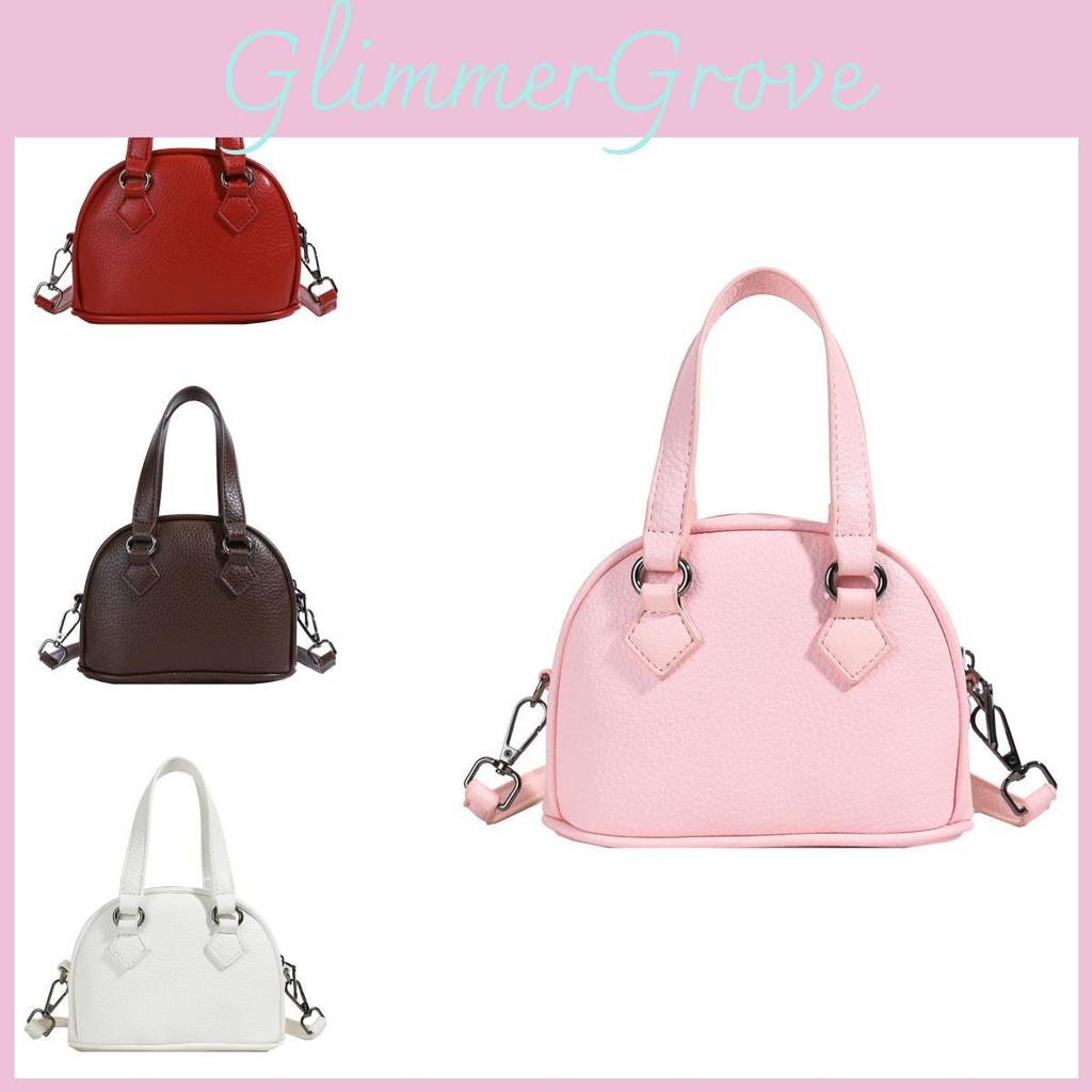 Fashionable Pure Color Mini Shell Bag For Children Breathable Pu Material For Kids