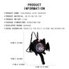 Women's Crossbody Anime Ita Bag: Creative Bat Design with Badge Display