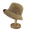 Elegant diamond-encrusted straw weaving sunscreen hat for women's summer travel foldable crimped straw hat casual sunshade cool hat tide