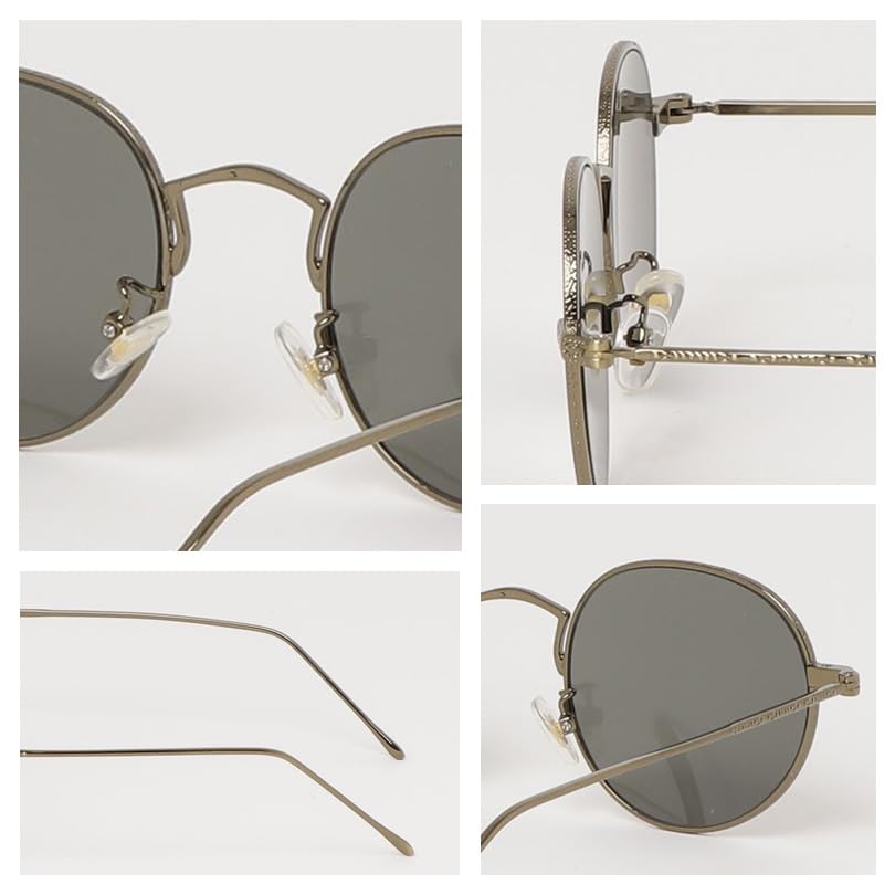 (Eight) Boston Sunglasses for Men and Women, Fashion Glasses, A Gold x Light Yellow F
