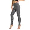 Fashion Geometric Striped Plaid Printed Leggings Stretch Pants Leggings High Waist Elasticity Pants Soft Trousers for Women Tights Fitness Yoga Pants