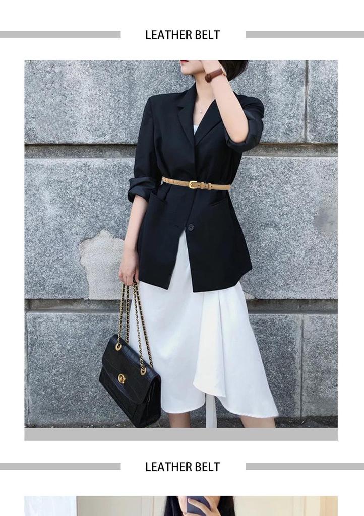 Versatile Women's Thin Fashion Belt for Jeans, Coats, Dresses, and Korean Pants.