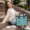 Cute Christmas Dog Pattern Tote Bag Portable Casual Daily Handbag for Outdoor Shopping Travel Use