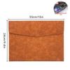 A4 Double Layer Leather Document Briefcase with Custom Logo