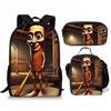 Cartoon Printing Casual Shoulder Bag Junior High School Students Large Capacity Backpacks