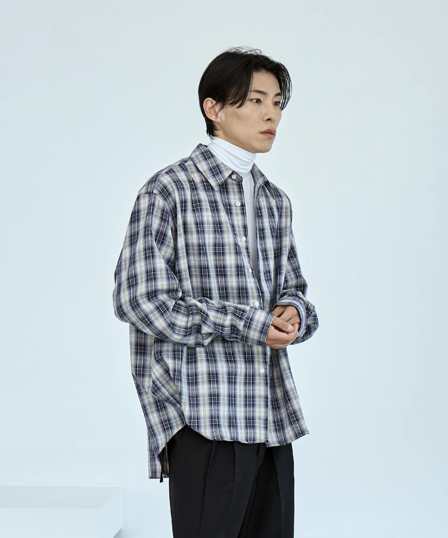 Ox Studio Oversized Blue Check Shirt 46